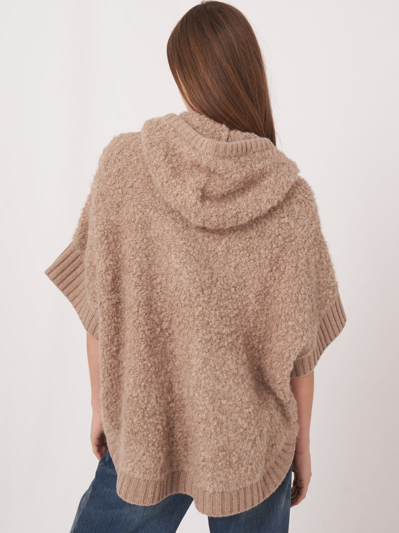 Repeat | Alpaca Wool Knitted Cardigan | Beige | OS