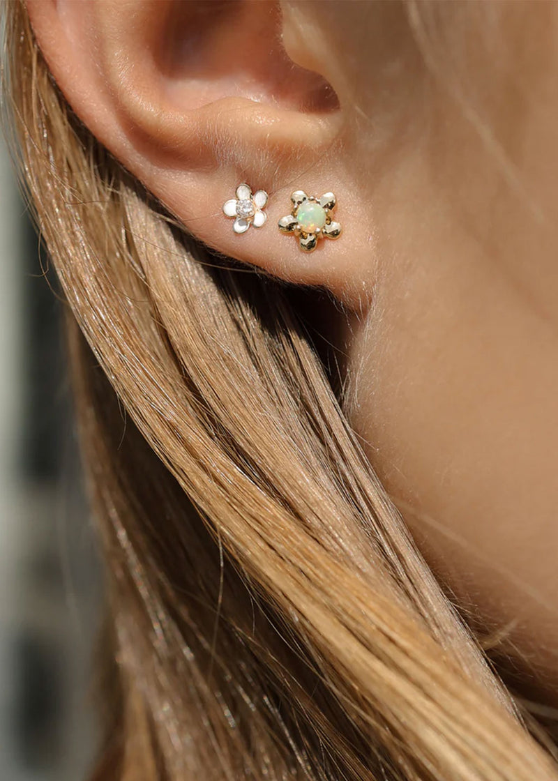 Daisy Studs | Opal and Gold