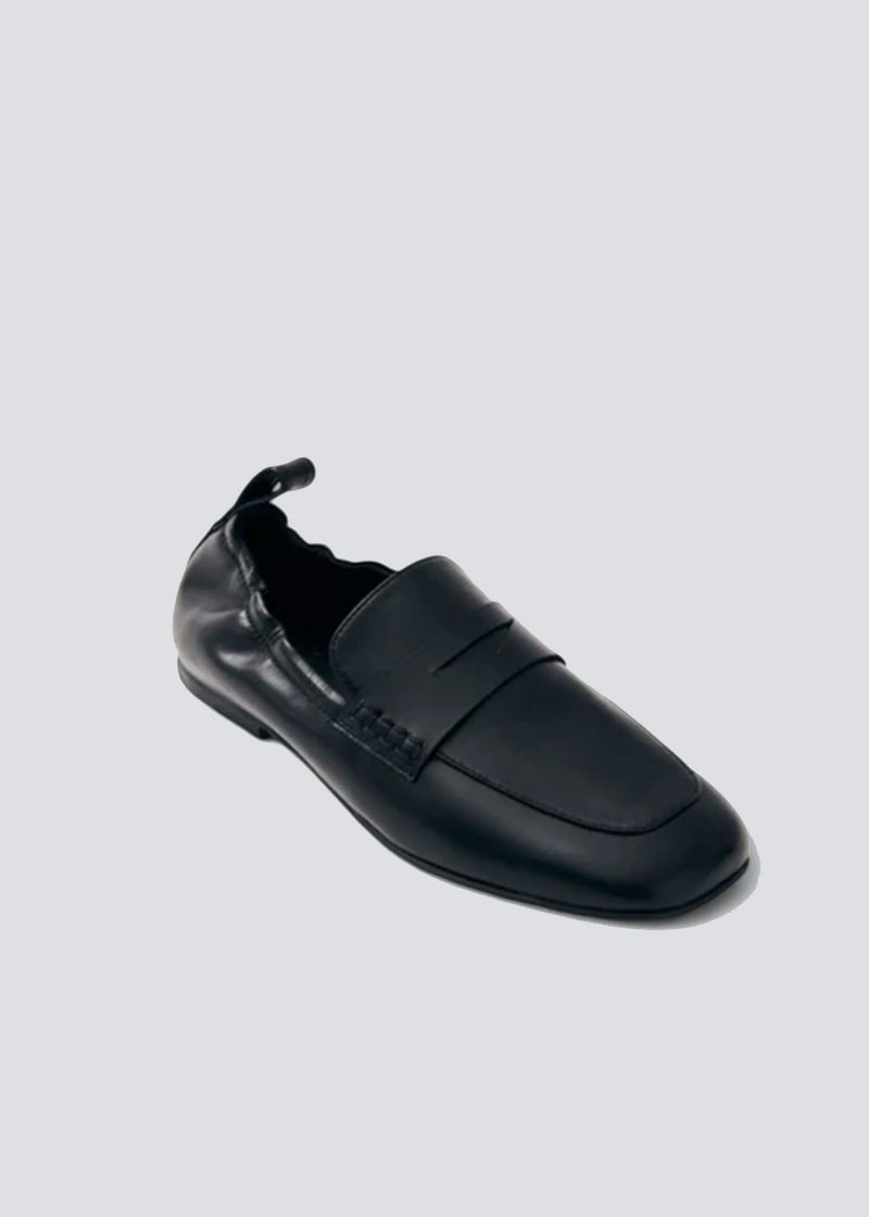 Milada Black Leather Loafers