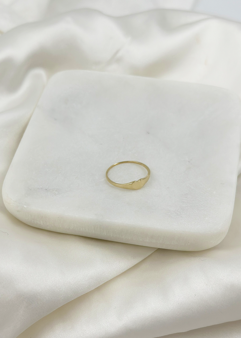 Heart Signet Ring | 10K