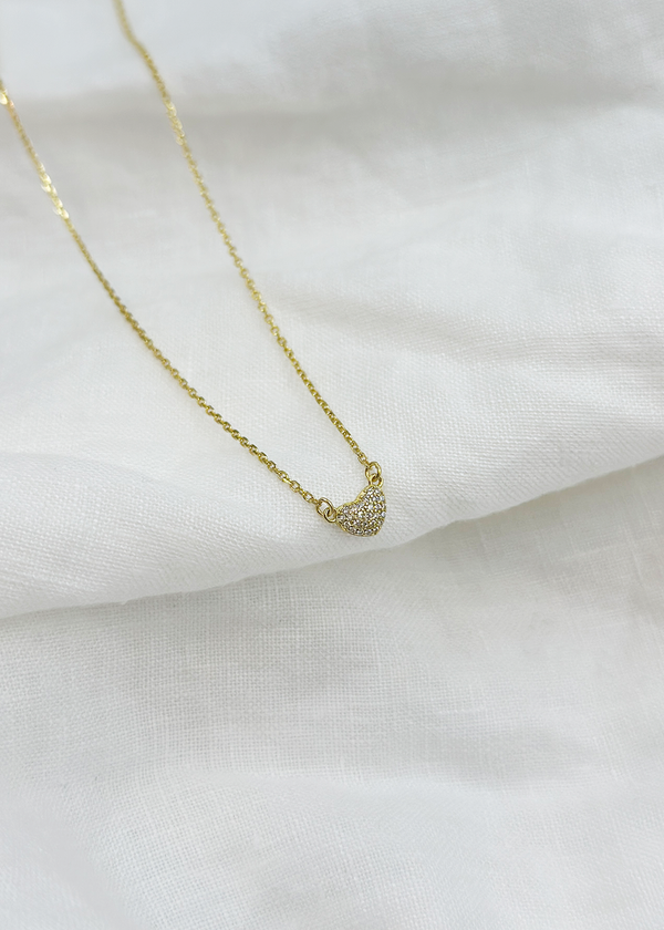 Pave Heart Necklace