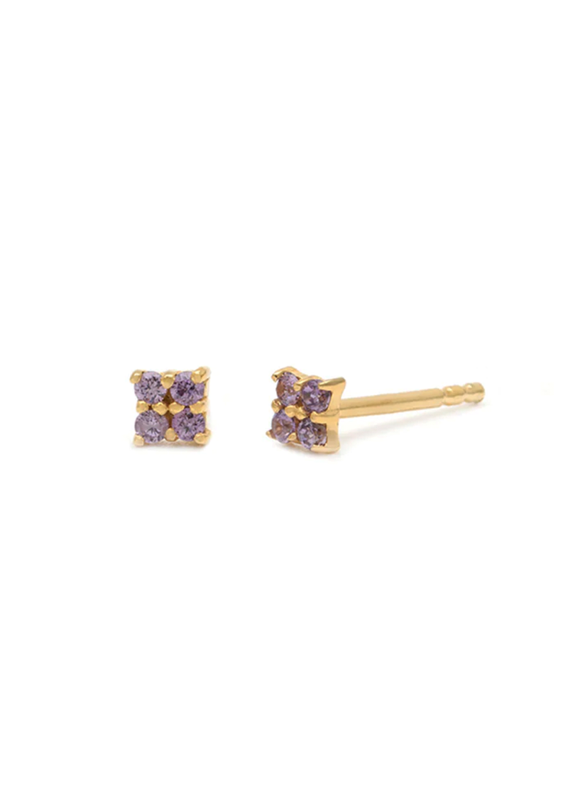 Leah Alexandra Quaditta Studs Tanzanite