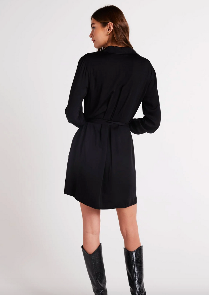 Belted Pullover Shirt Dress