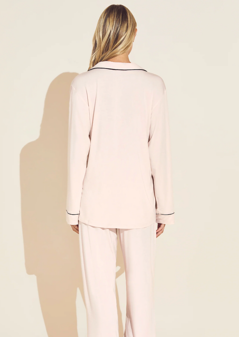 Gisele Modal Long PJ Set | Sorbet Pink/Black