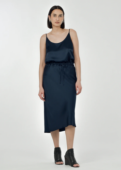 Kiana Slip Skirt | Midnight Blue