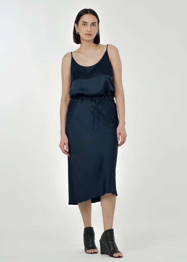 Kiana Slip Skirt | Midnight Blue