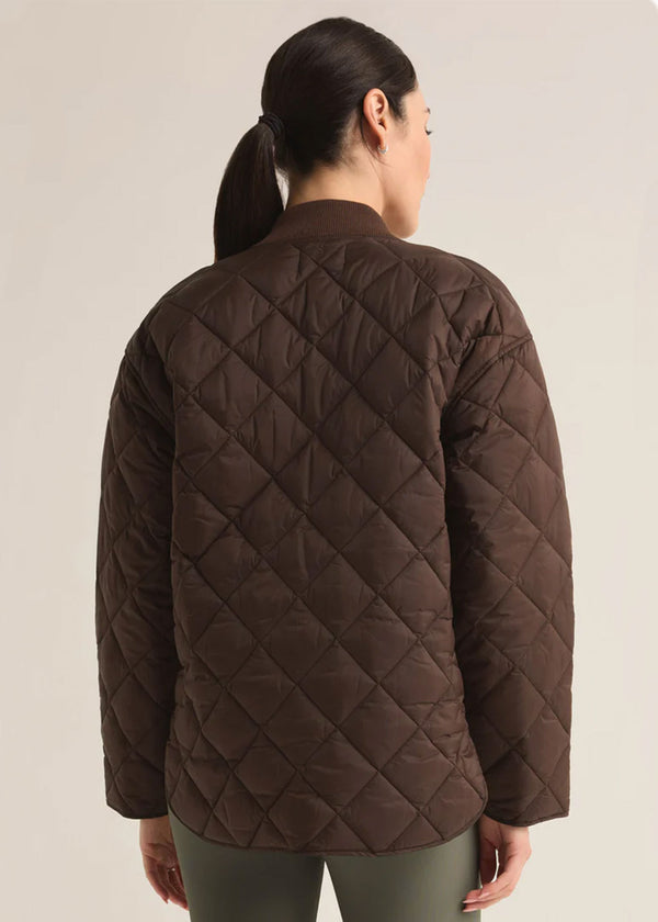 Sunrise Quilted Bomber Jacket