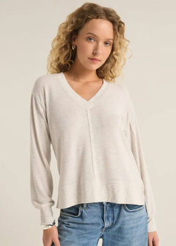 Wilder Cloud V-Neck Long Sleeve Top