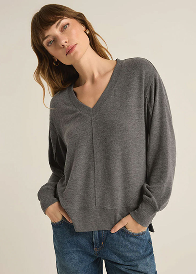 Wilder Cloud V-Neck Long Sleeve Top