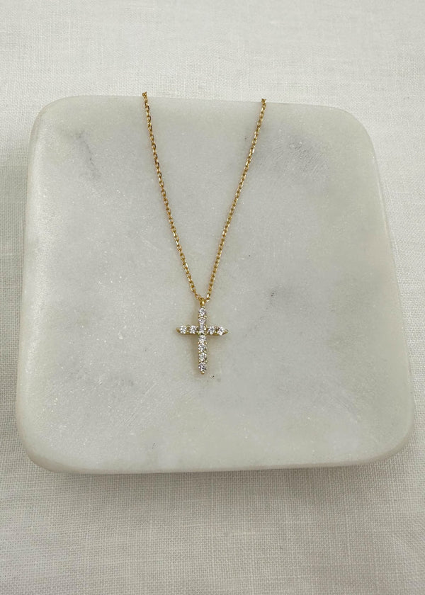 Cross Necklace 18"