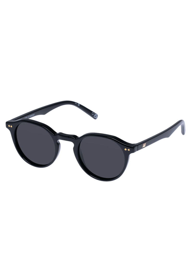 Le Specs Galavant Sunglasses | Black/ Smoke