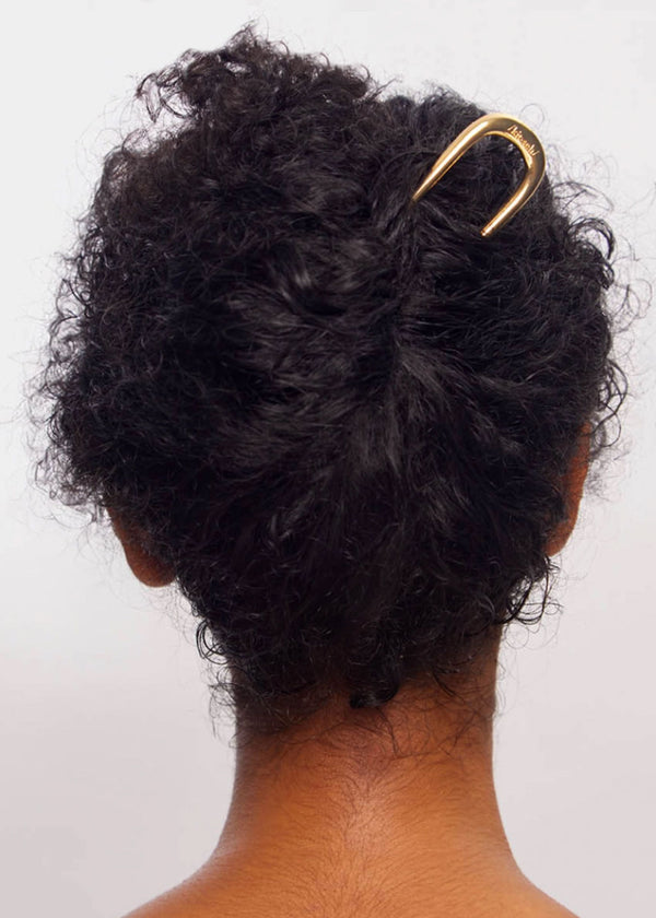 Metal French Hair Pin | Gold