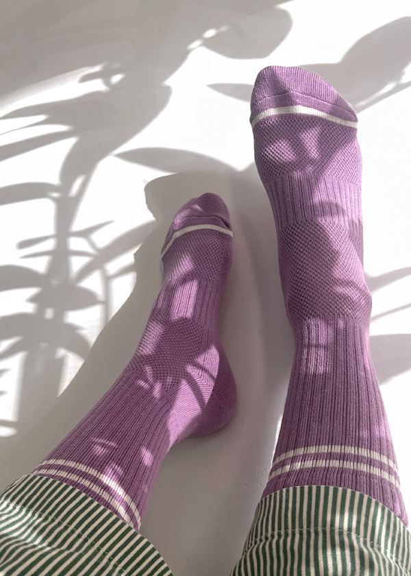 Le Bon Shoppe Boyfriend Socks Grape