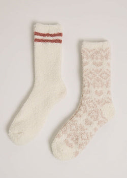 Fairisle Heart Sock 2PK