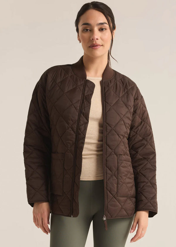 Sunrise Quilted Bomber Jacket