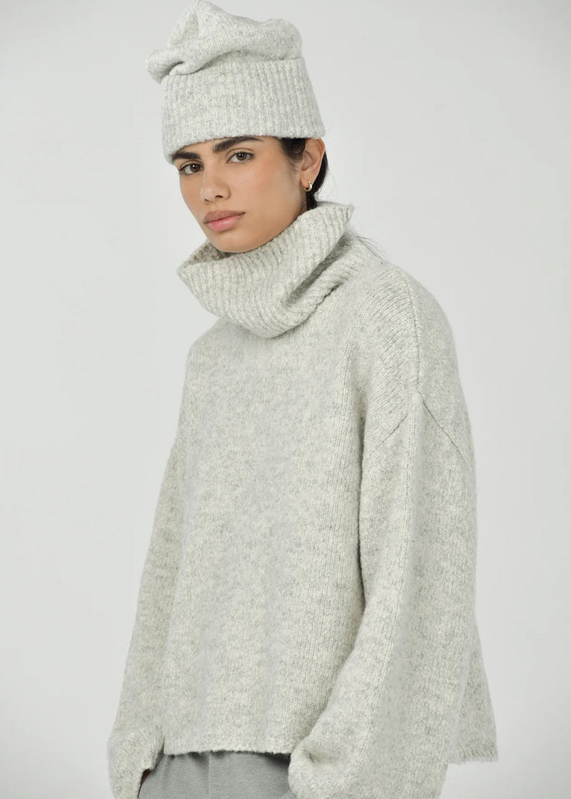 Paper Label Nyla Turtleneck | Light Melange