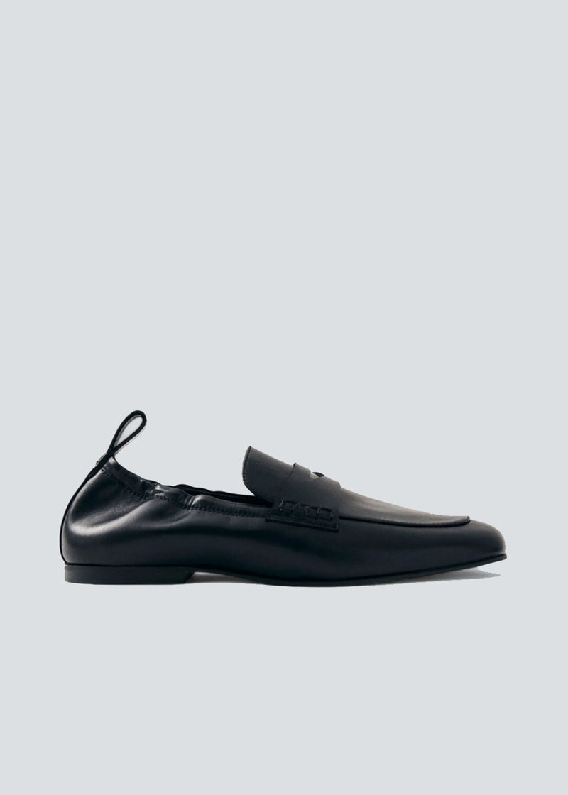 Milada Black Leather Loafers