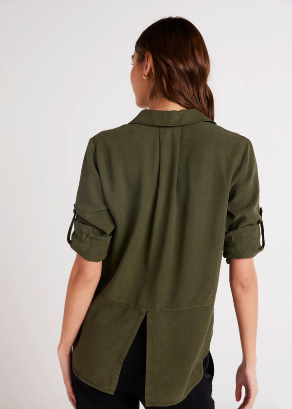 Split Back Button Down