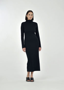 Paper Label Ted Dress | Black