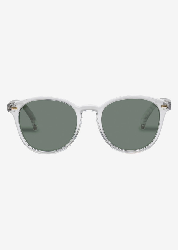 Le Specs Bandwagon Sunglasses | Crystal Clear