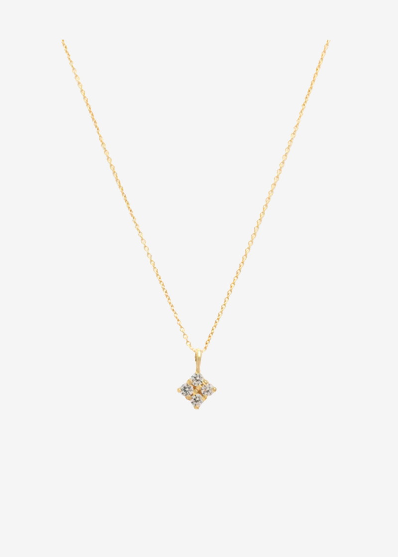 Leah Alexandra Quaditta Necklace | CZ & Gold